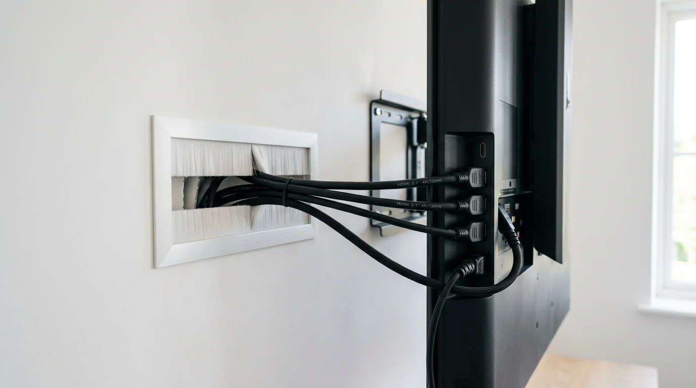 In-Wall Cable Concealment for TV Wall Mounting in Bolton