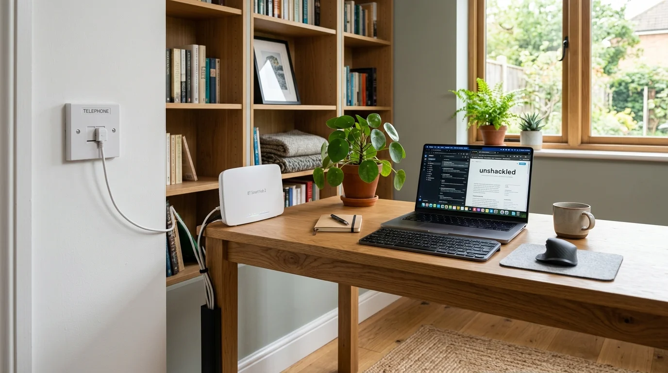 BT Master Socket Relocation to Home Office Desk for Faster Broadband