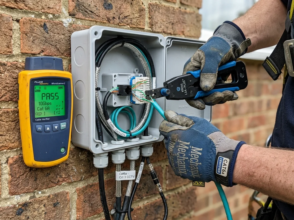 Emergency CCTV Coax and Ethernet Cable Repair & Jointing