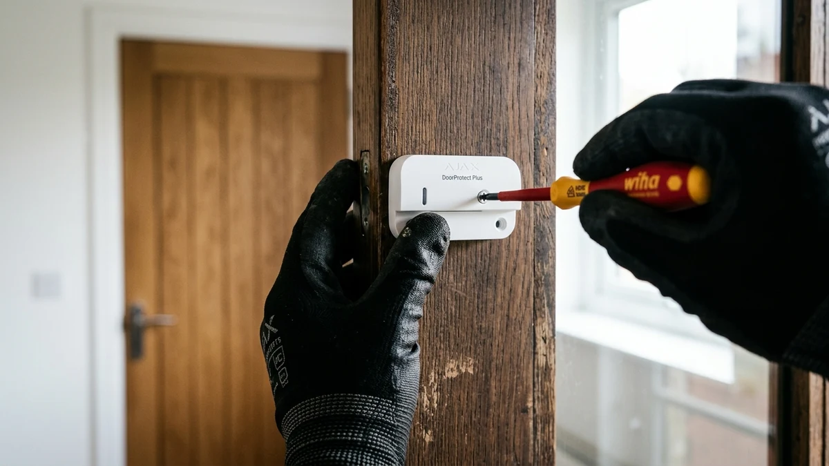 Ajax MotionCam motion detector with built-in camera providing photo on demand and 9-second intruder verification in Darlington