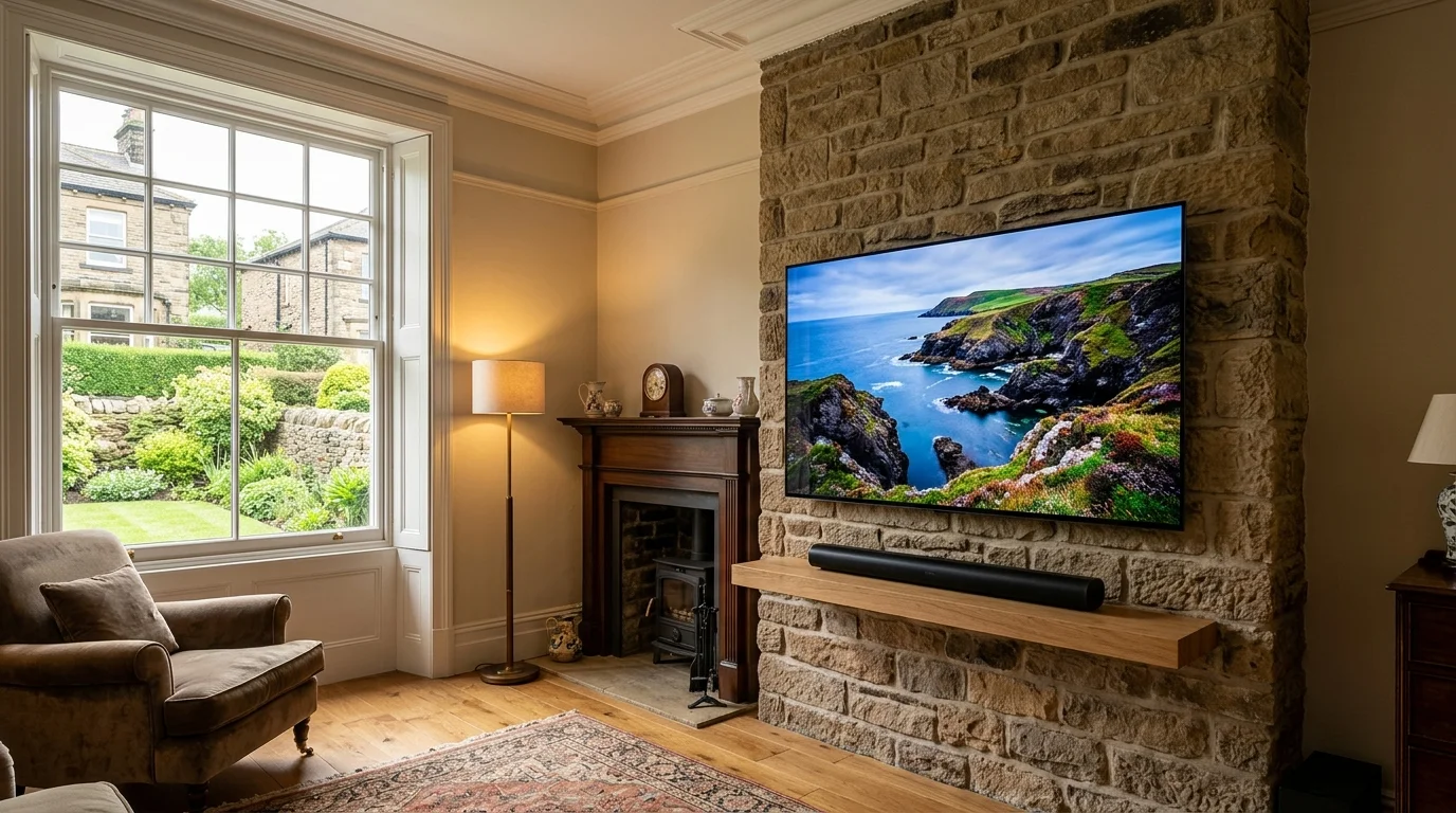 Professional TV Wall Mounting in Halifax with In-Wall Cable Concealment