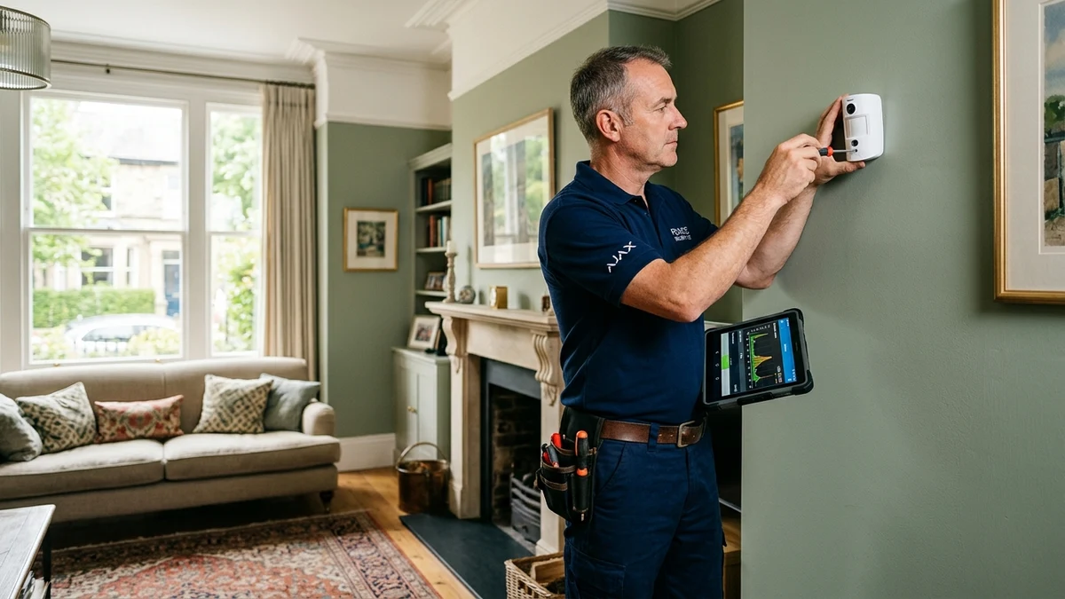 Ajax MotionCam motion detector with built-in camera providing photo on demand and 9-second intruder verification in Woodlands