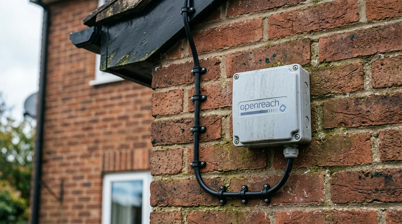 Openreach Demarcation Point External Cable Ingress and Master Socket