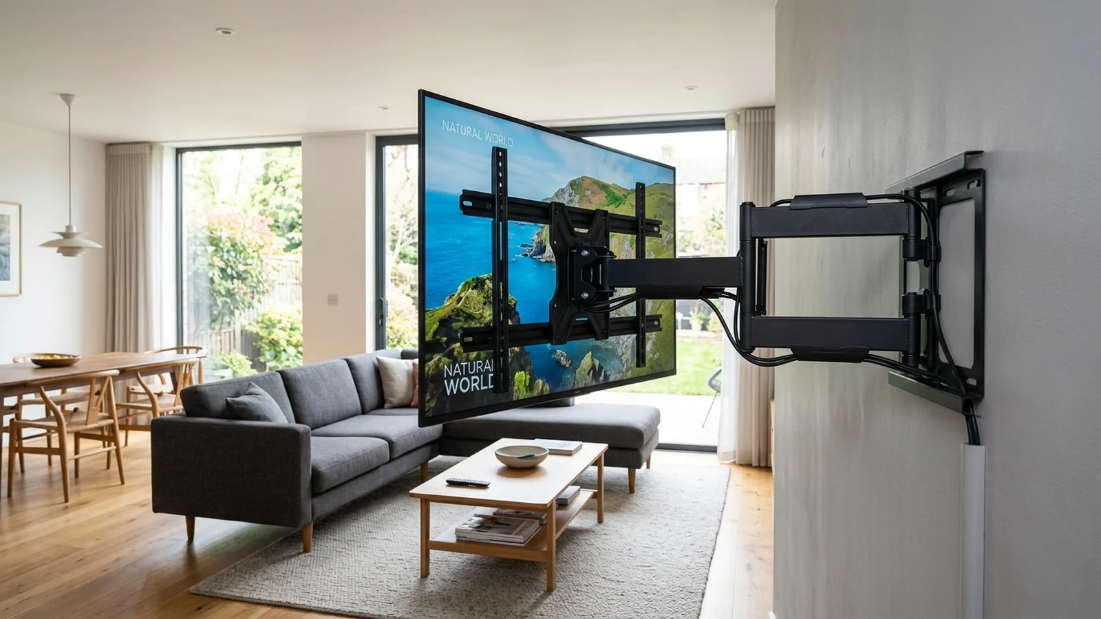 Heavy-Duty Full Motion Articulating Cantilever TV Wall Bracket in Padiham
