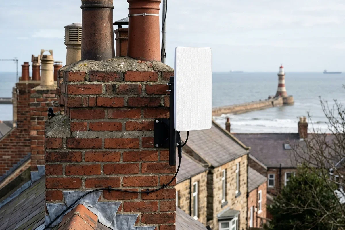 Professional Starlink dish installation in Peterlee