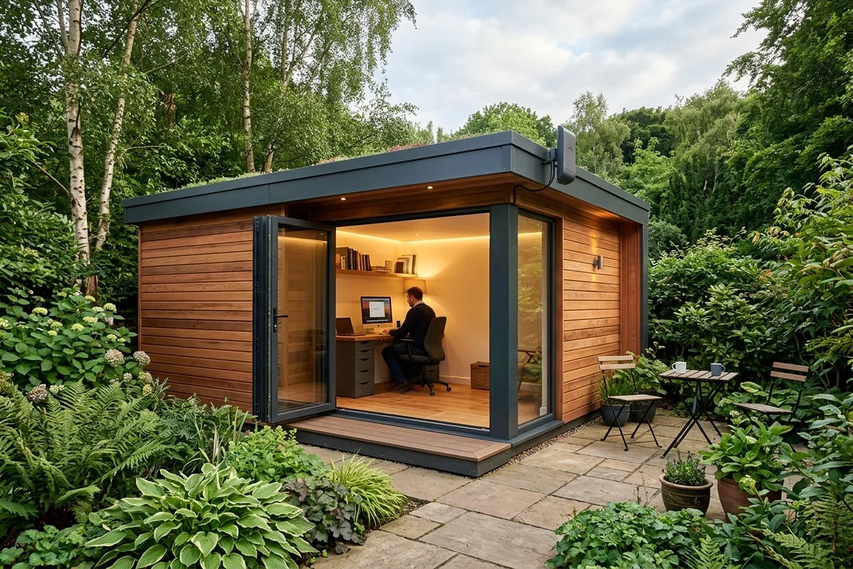 Starlink into office in garden Ponteland wireless bridge link in Ranmoor
