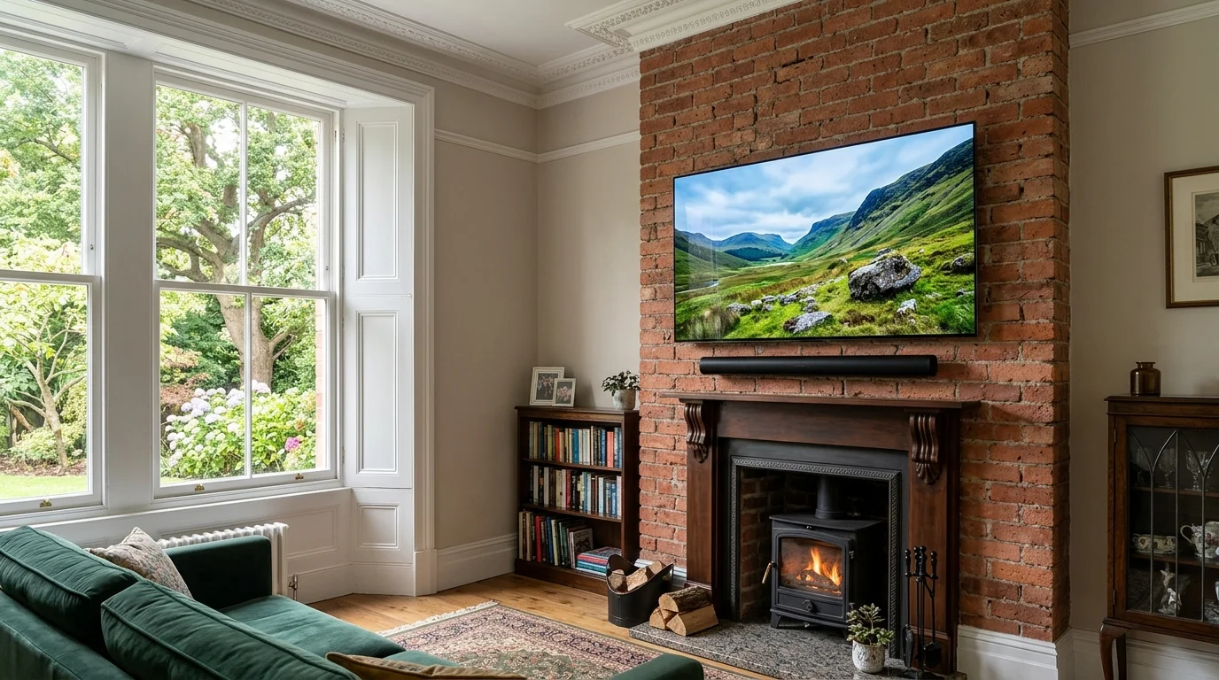 Professional TV Wall Mounting in Sunderland with In-Wall Cable Concealment