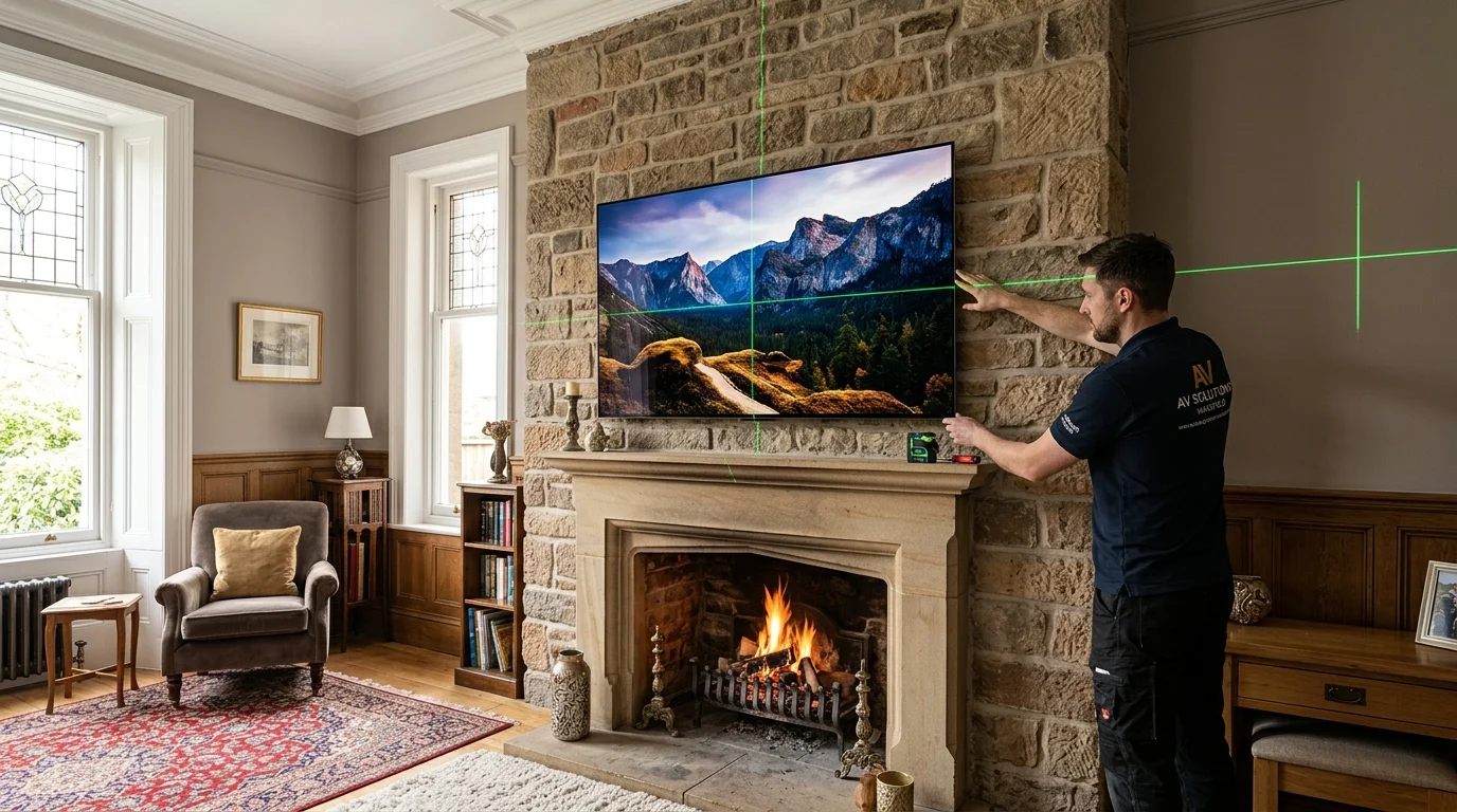 Professional TV Wall Mounting in Wakefield with In-Wall Cable Concealment