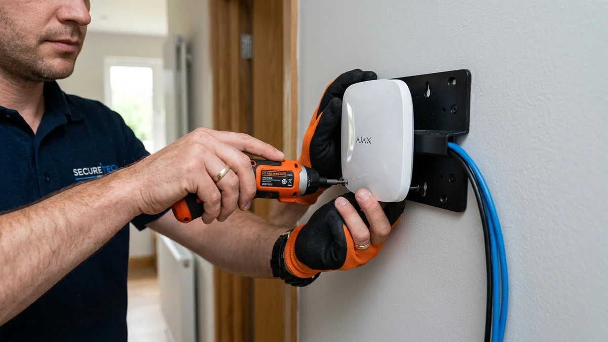 Ajax MotionCam motion detector with built-in camera providing photo on demand and 9-second intruder verification in Warrington