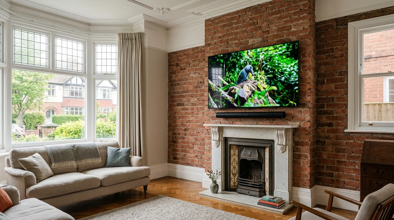 Professional TV Wall Mounting in Warrington with In-Wall Cable Concealment