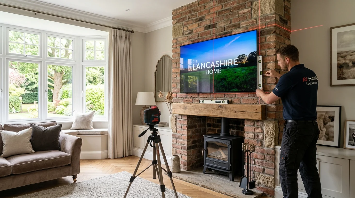 Professional TV Wall Mounting in Wigan with In-Wall Cable Concealment